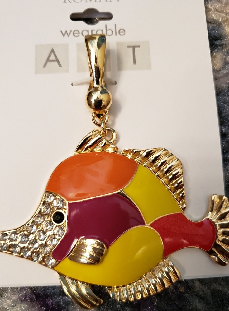 Roman Wearable Fish Pendant NWOT
